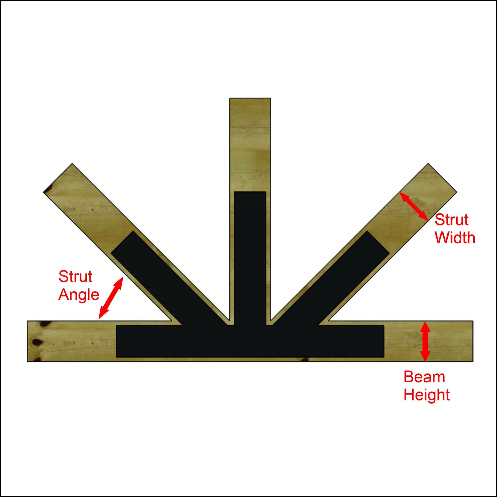 Plain Straight Iron Center Plate Old West Iron
