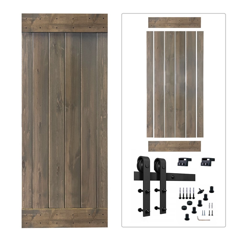 Puerta de madera de granero corrediza de bricolaje con kit de hardware –  Old West Iron