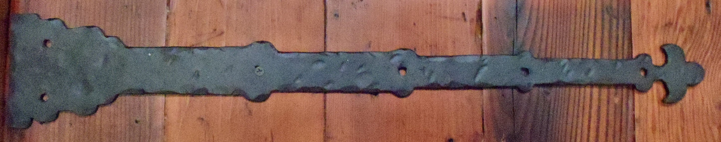 XL Moorish Revival Wrought Iron Faux Hinge Strap