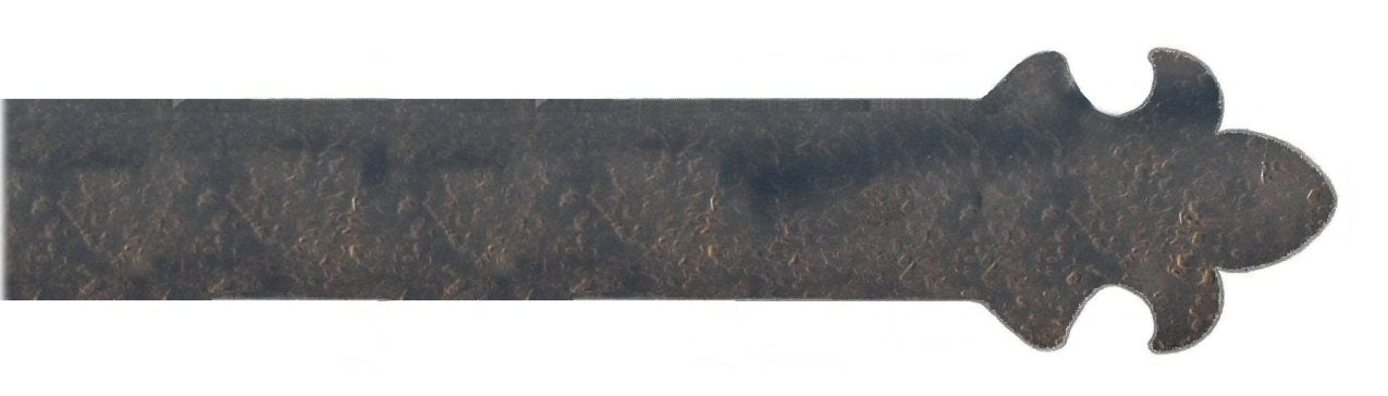 Sangle de charnière en faux fer fleur de lys britannique XL XL