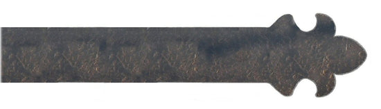 Load image into Gallery viewer, XL British Fleur De Lis Iron Faux Hinge Strap
