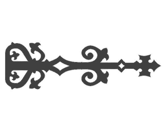 Load image into Gallery viewer, Medieval Reconquista Iron Faux Hinge Strap

