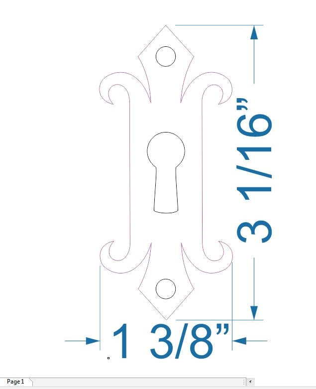 Authentic 15th Century Iron Escutcheon Plate Old West Iron