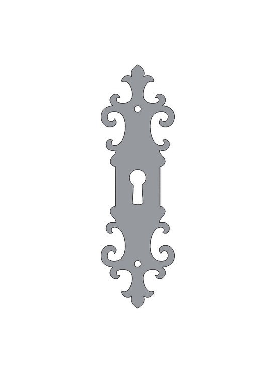 Placa de escudo de catedral gótica