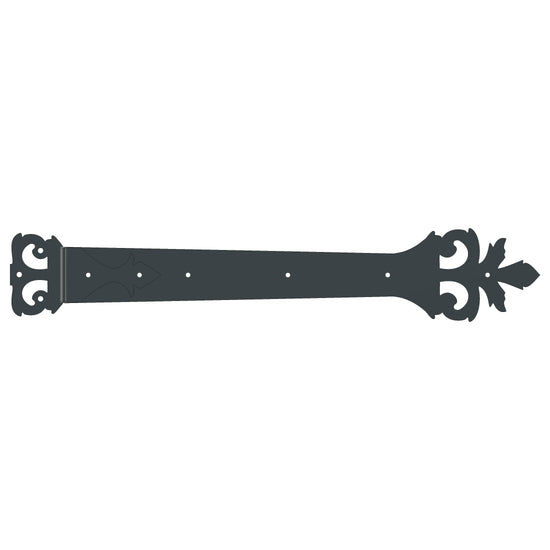 Load image into Gallery viewer, Roman Acanthus Wrought Iron Functioning Hinge Strap
