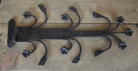 HHS-357-F 14th Century Wrought Iron Hinge Strap