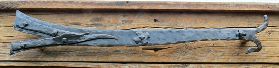 Nordic Iron Age Wrought Iron Faux Hinge Strap