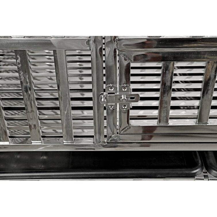 Heavy Duty Steel Dog Cage Kennel Playpen for Training Large Dog with Double Doors & Locks Design Pet Crate Pet Accessories