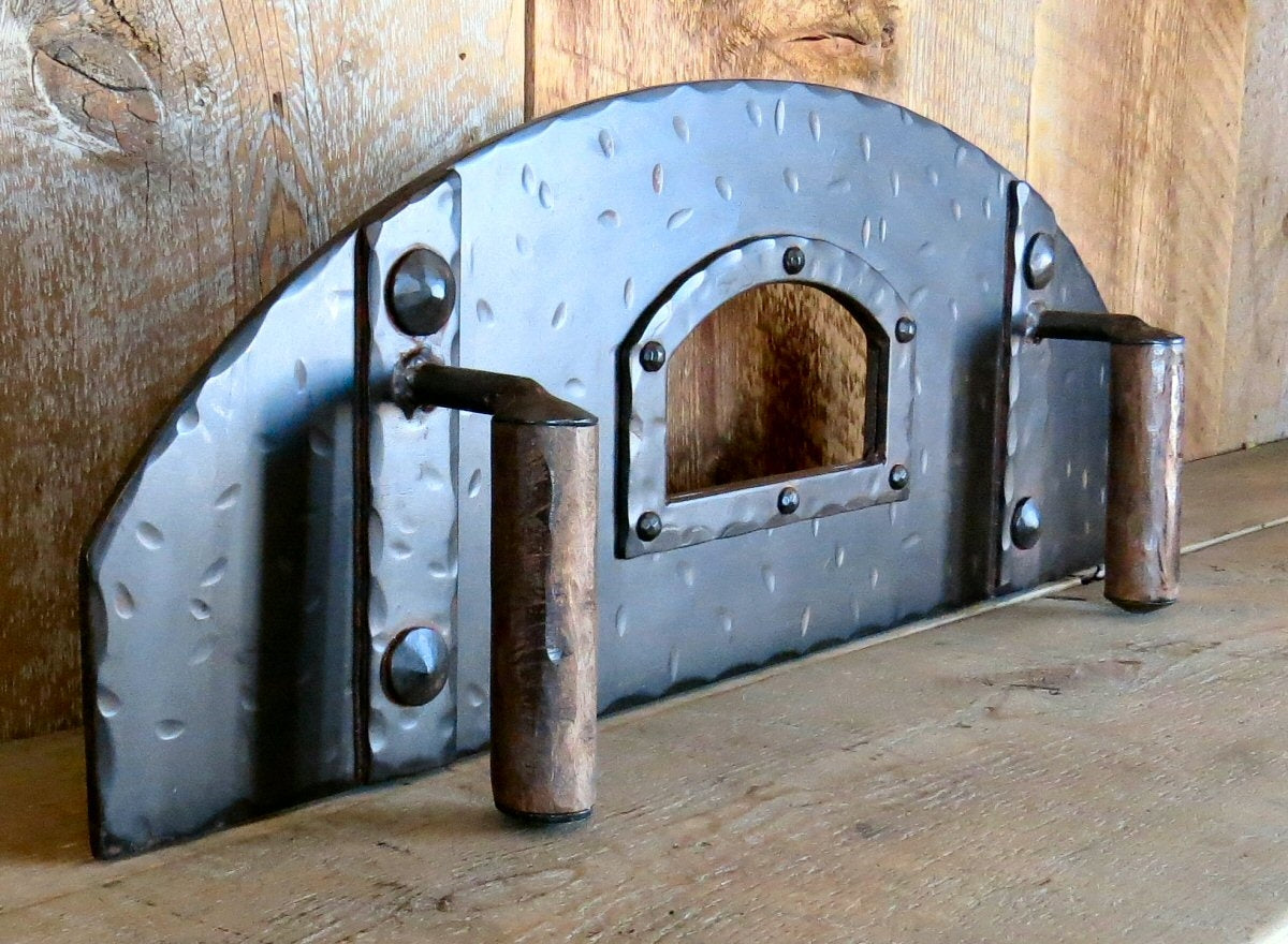 Mediterranean Arched Freestanding Pizza Oven Door – Old West Iron