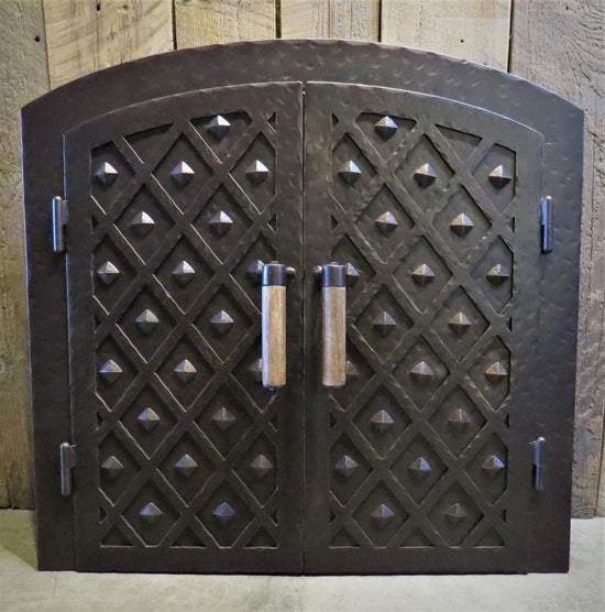 Charger l&amp;#39;image dans la galerie, MD-209-AD Romanesque Arched Hinged Pizza Oven Door
