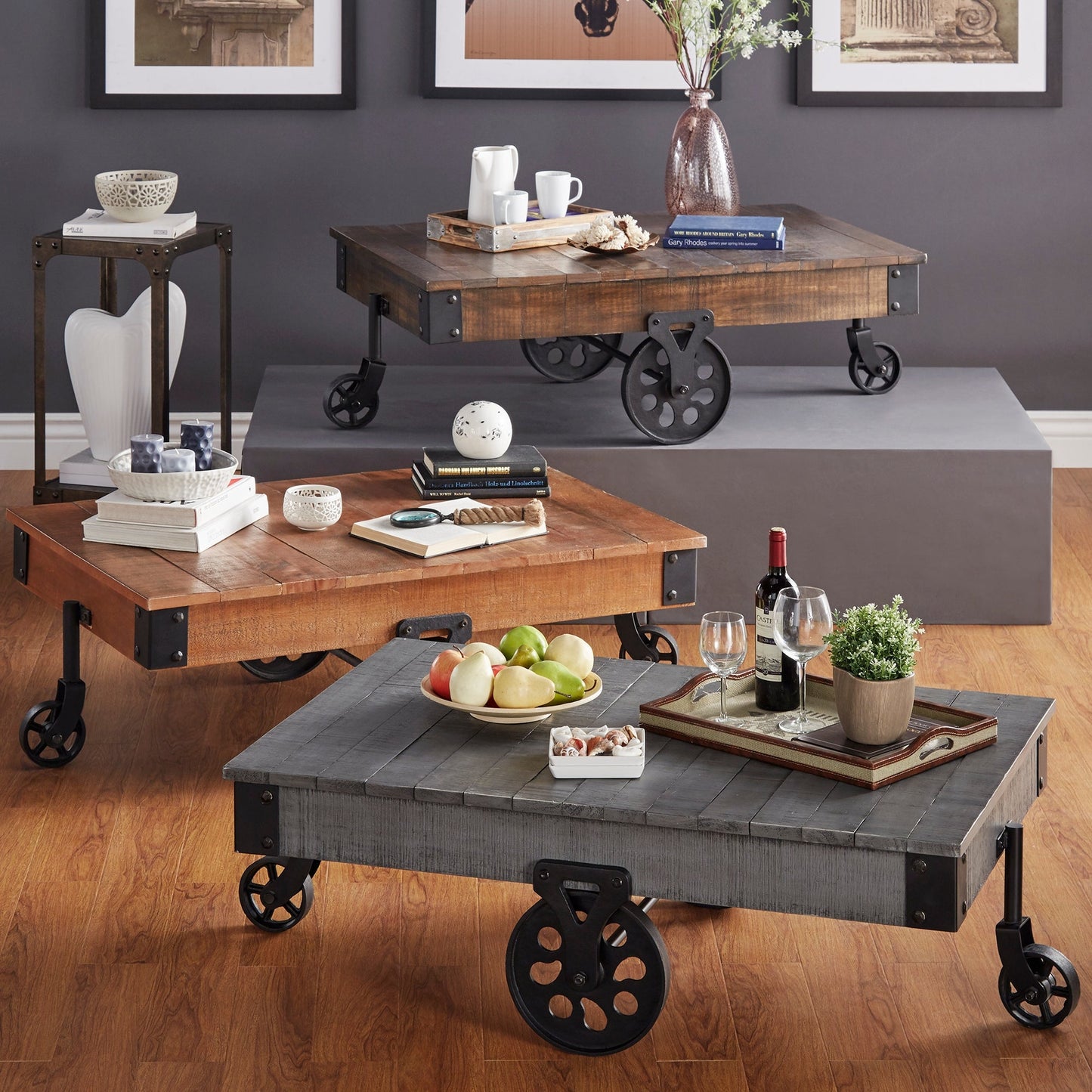 Rustic Industrial Coffee Table