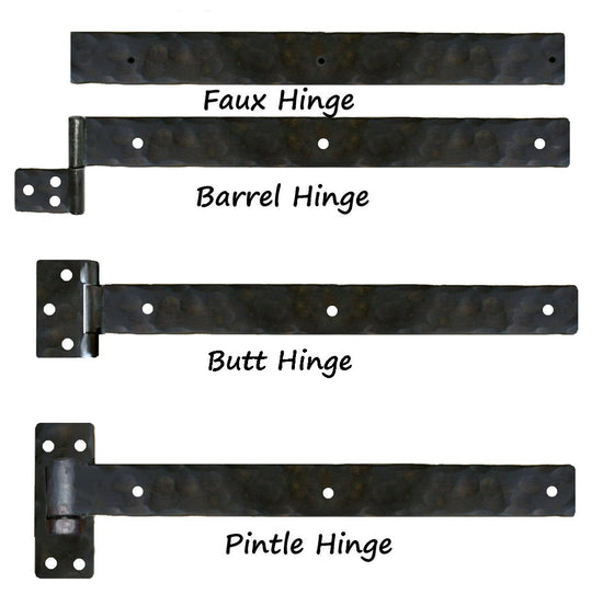 Plain Straight Iron Functioning Hinge Strap