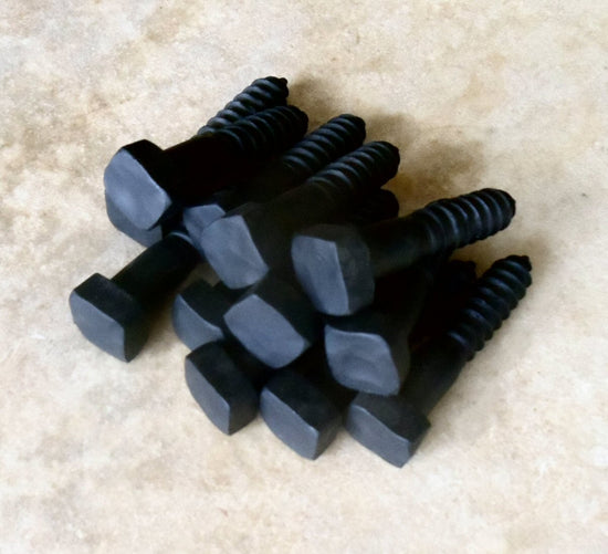 1/4" Dia.  Rustic Irregular Square Head Lag