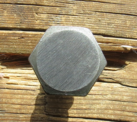 Perno liso de cabeza hexagonal de 3/4" de diámetro