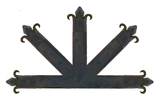Auténtica placa central de hierro del siglo XV.