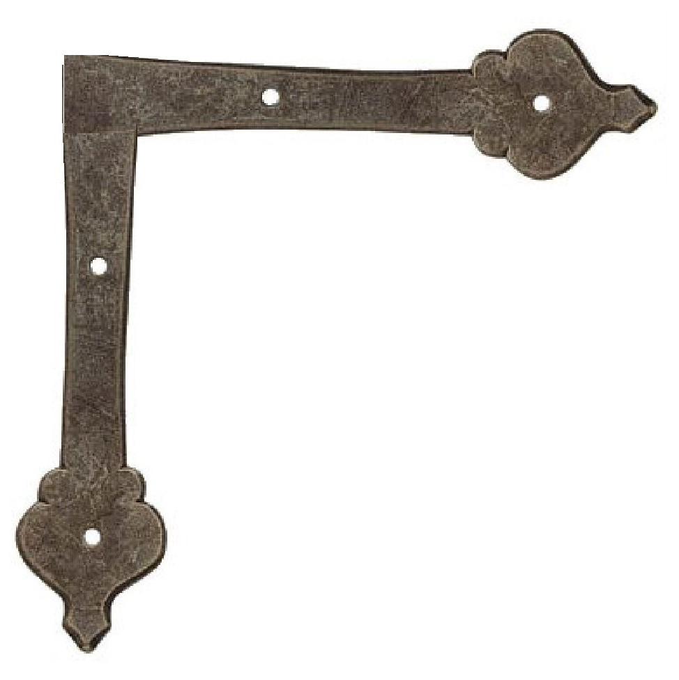 French Country Revival Iron "L" Plate