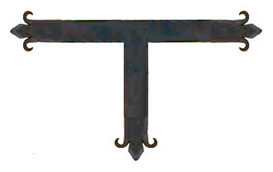 Authentic 15th Century Iron "T" Strap