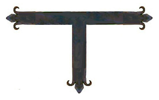 Auténtica correa en "T" de hierro del siglo XV.