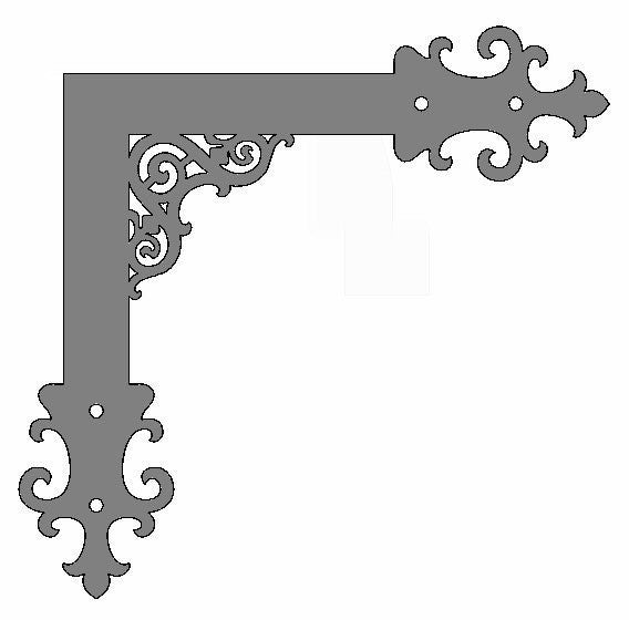 Bracelet en "L" en fer cathédrale gothique