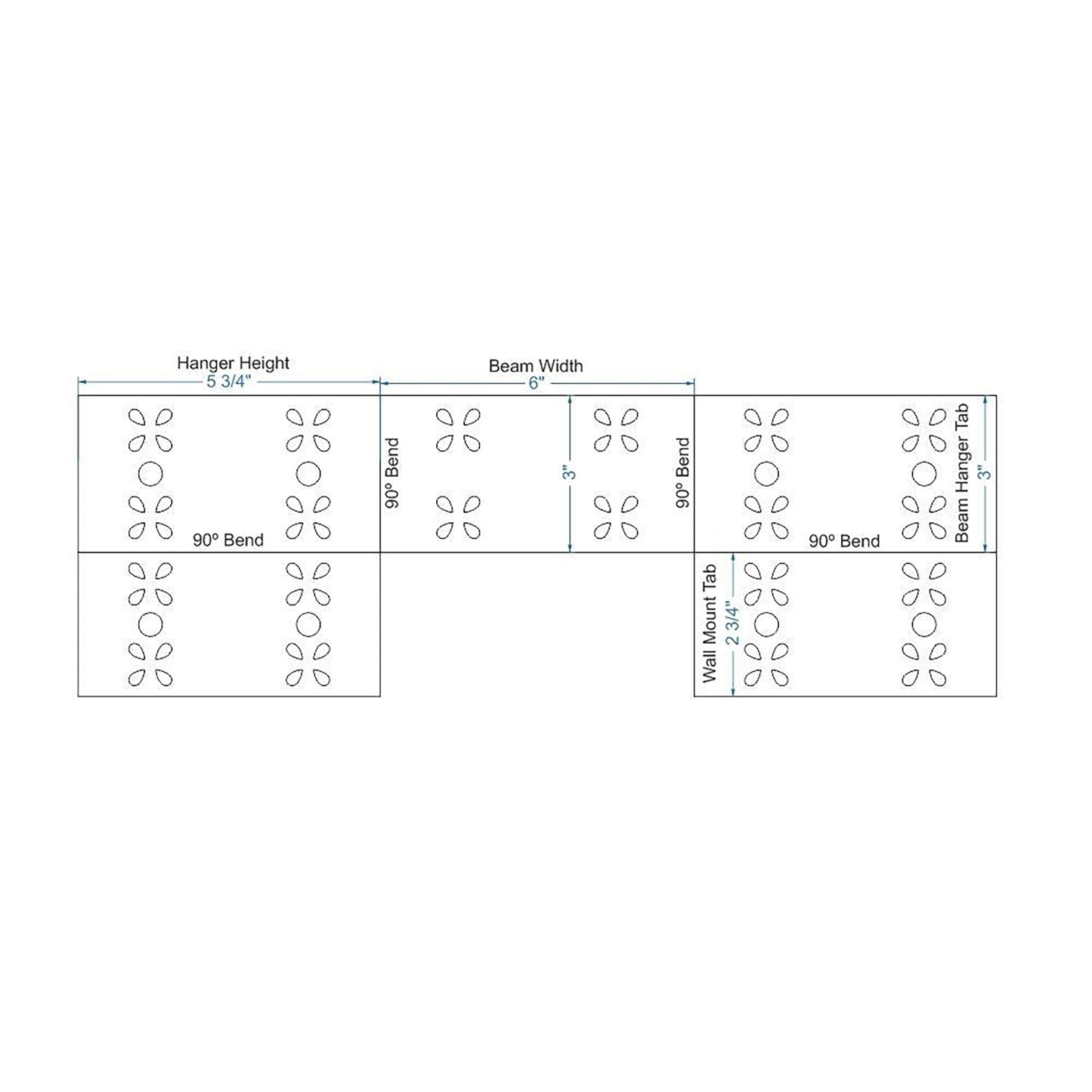 Shabby Chic Iron Joist Hanger