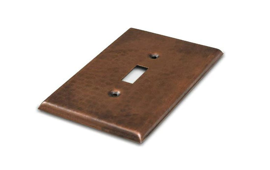Load image into Gallery viewer, Solid Copper Hammered Switch Plate Cover
