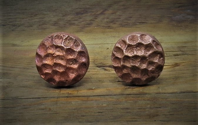 Load image into Gallery viewer, 1&amp;quot; Hammered Round Copper Bolt
