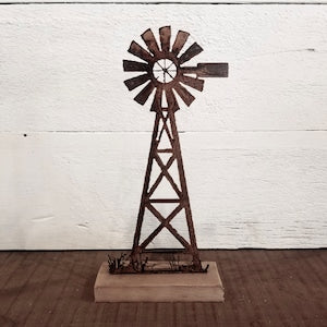 Rusted Metal Barn Stand Decor Decor