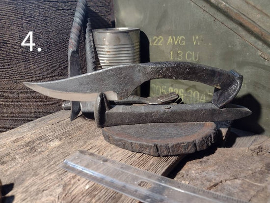 Hand Forged Railroad Spike Knives – Old West Iron