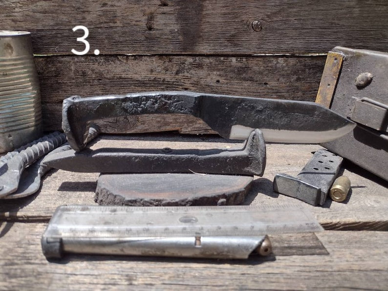 Hand Forged Railroad Spike Knives Collectible Knives Gift