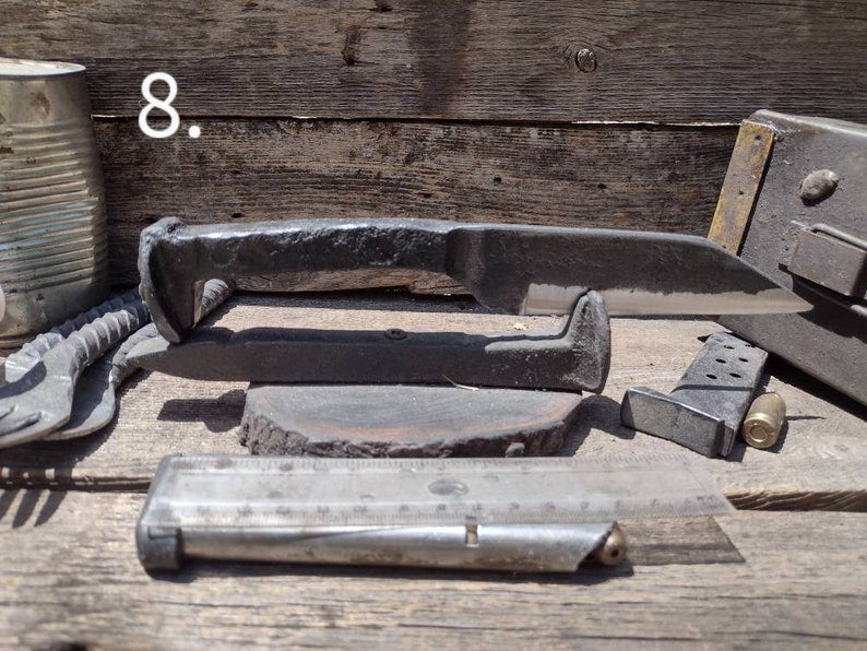 Hand Forged Railroad Spike Knives Collectible Knives Gift