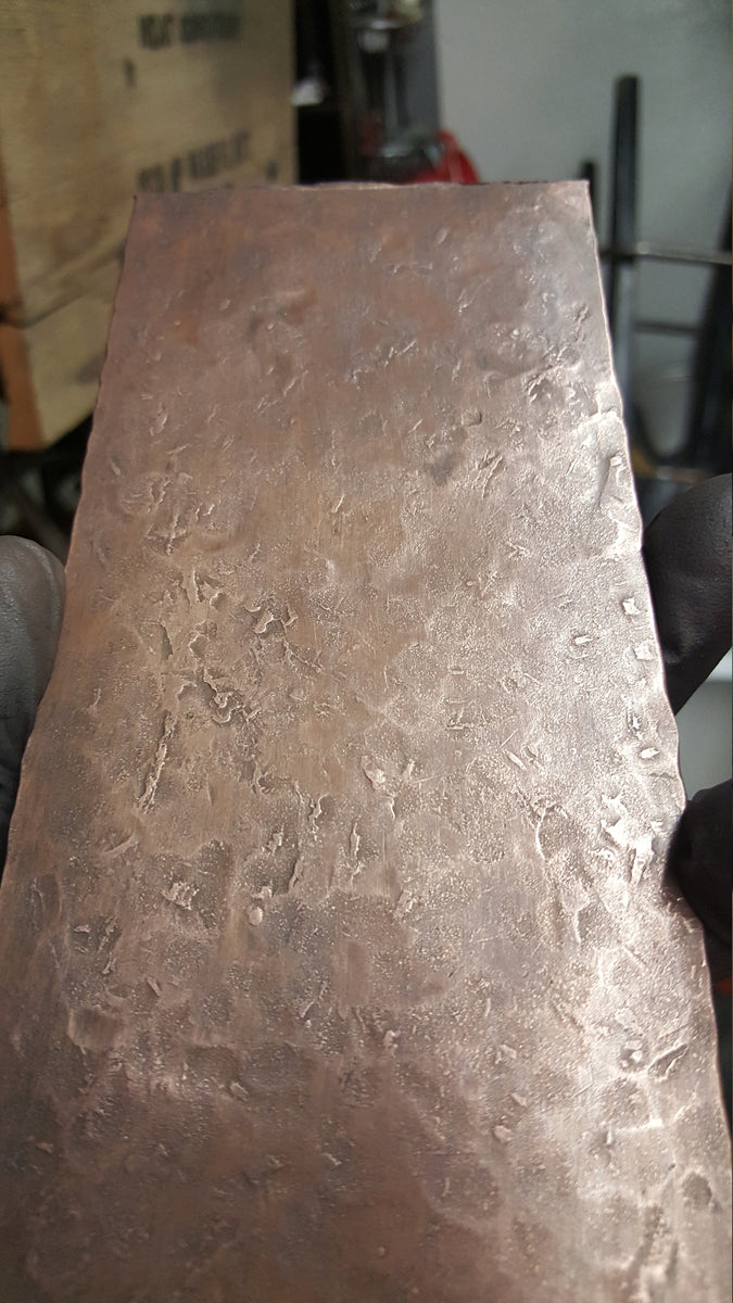 Hammerd Copper Sheet - Strap - Anvil Form Slab – Old West Iron