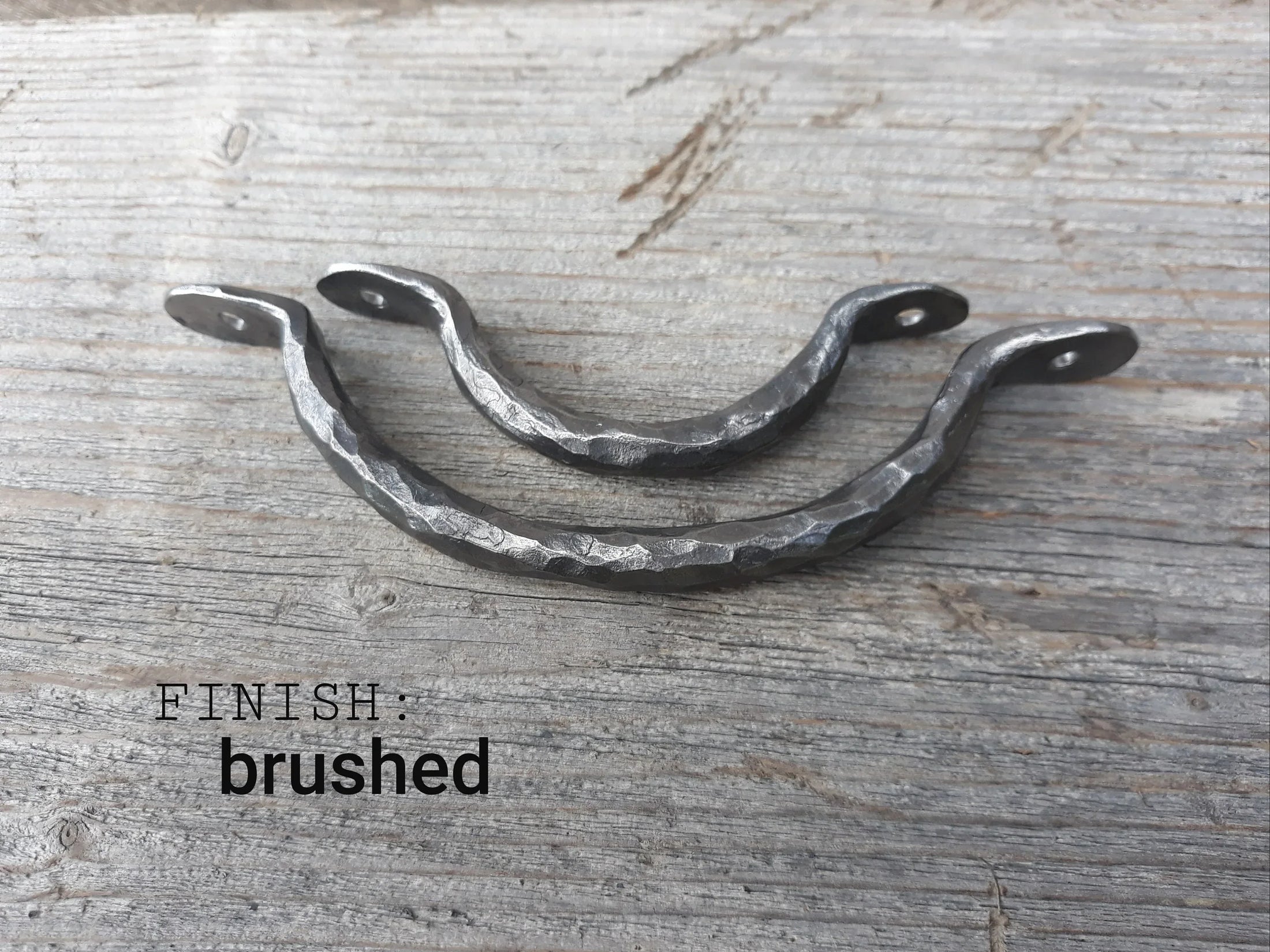 Hand Forged Iron Cabinet Handle - Rustic Farmhouse Style – Old West Iron