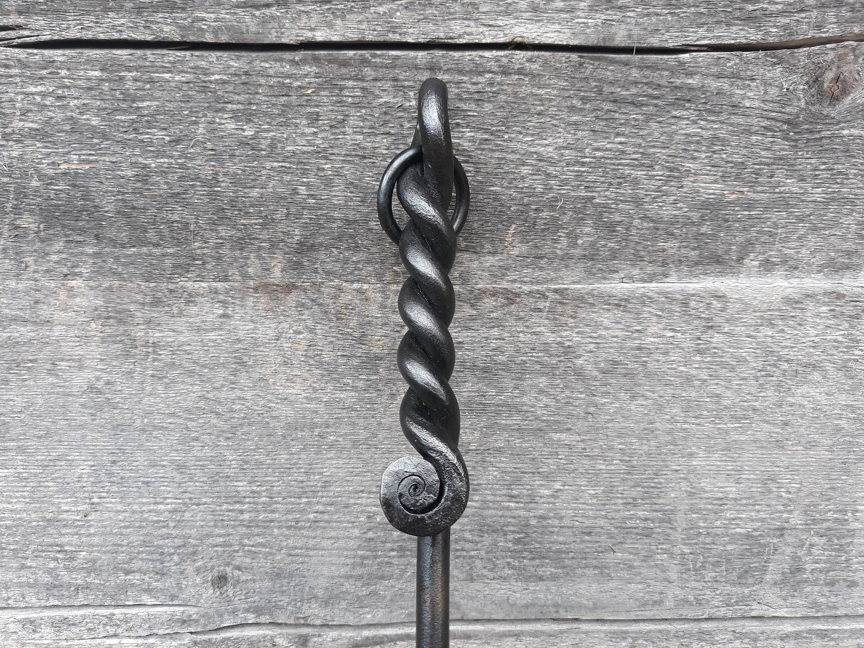 Hand Forged Fireplace Rake – Old West Iron