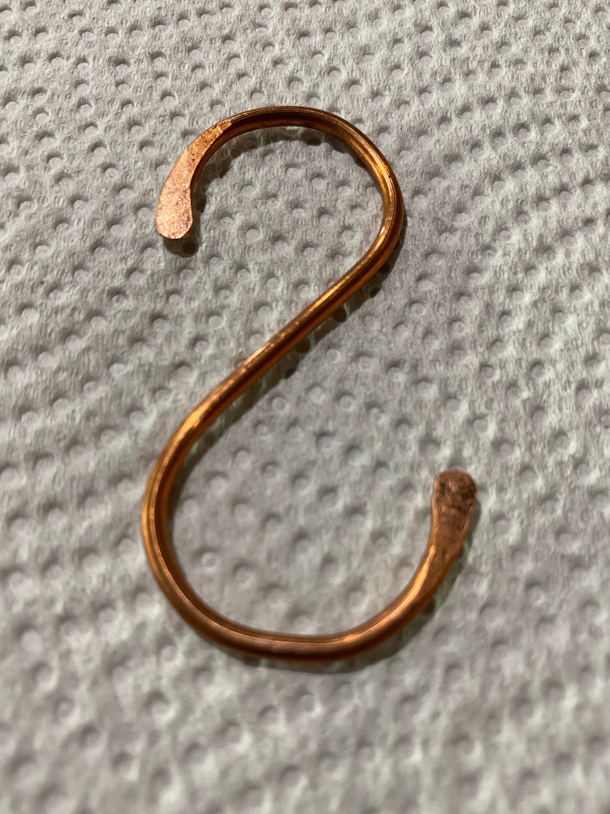 Copper S hooks (4 pack) Old West Iron