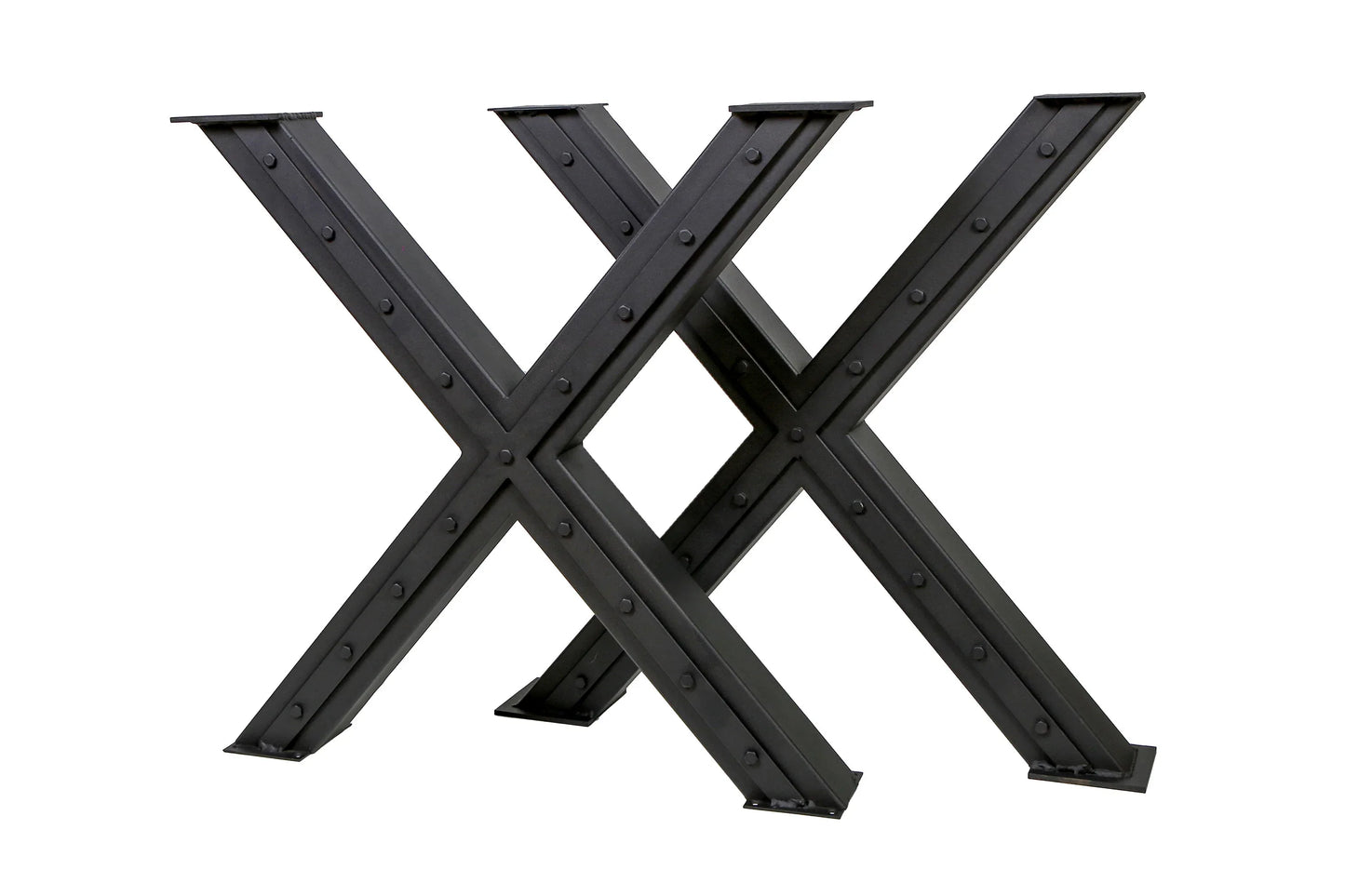 Industrial Metal X Table Legs