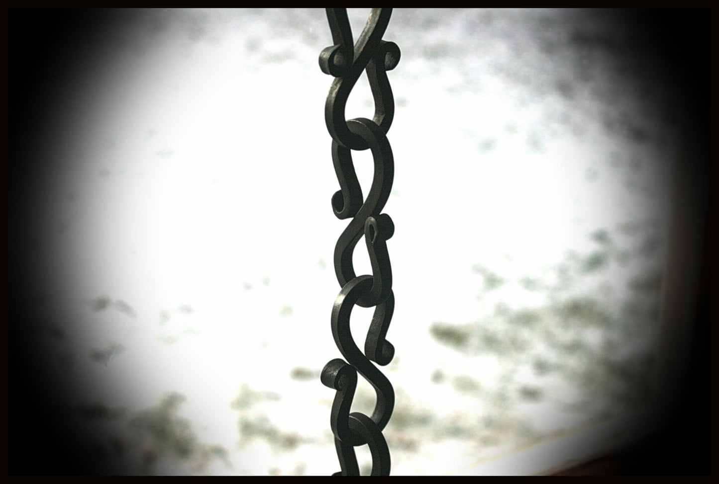 decorative chain hand forged (1/4" square)