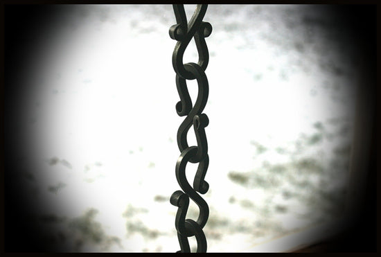 decorative chain hand forged (1/4" square)