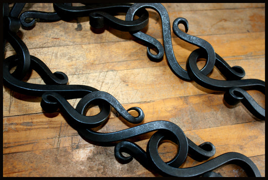 decorative chain hand forged (1/4" square)