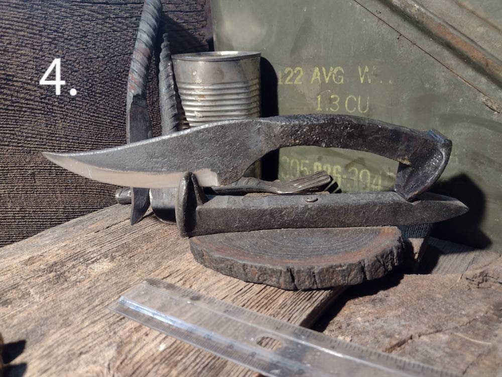 Hand Forged Railroad Spike Knives Collectible Knives Gift