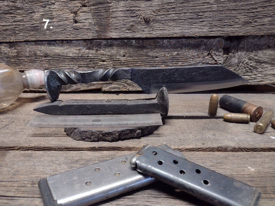 Hand Forged Railroad Spike Knives Collectible Knives Gift