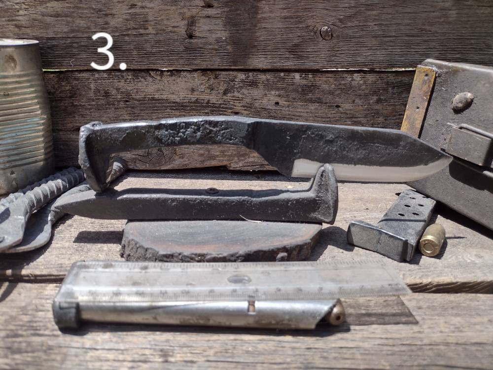 Hand Forged Railroad Spike Knives Collectible Knives Gift