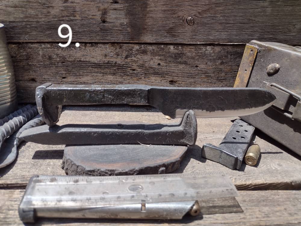 Hand Forged Railroad Spike Knives Collectible Knives Gift