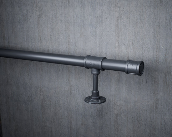 Industrial Black Foot Rail Handrails & Railing Systems Foot Rail