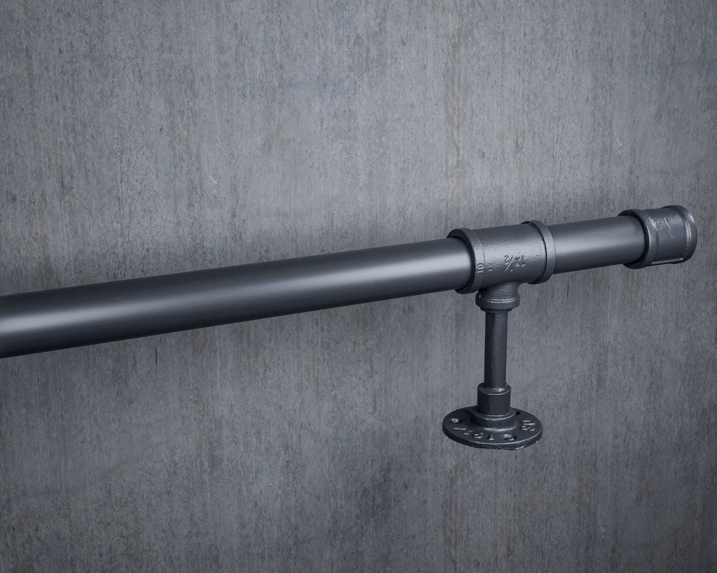 Industrial Black Foot Rail Handrails & Railing Systems Foot Rail