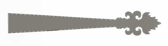 XL Romántica correa de imitación de hierro forjado con bisagra