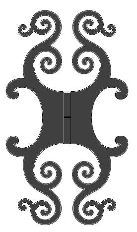 Neo-Classical Iron Hinge