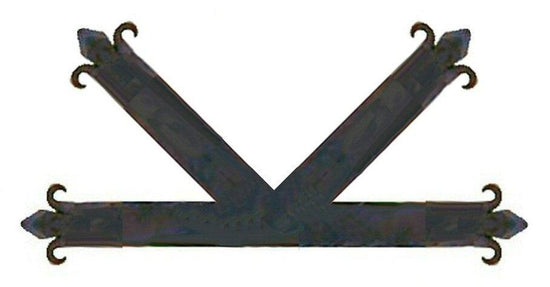 Auténtica placa de hierro "K" del siglo XV.