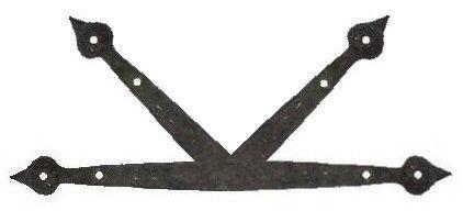 French Country Iron "K" Plate