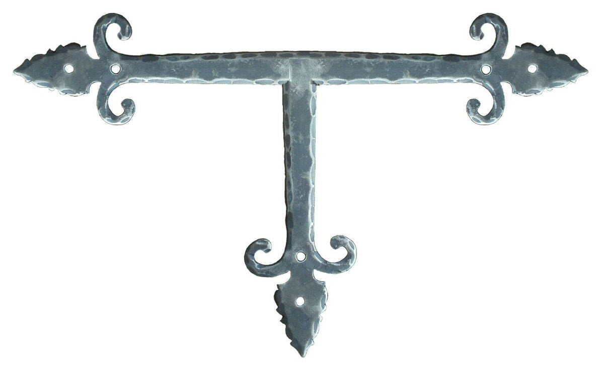 Placa frontal en T de hierro medieval